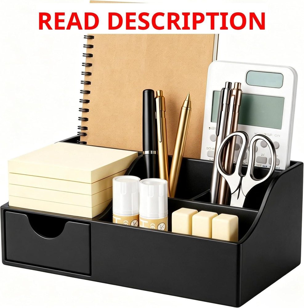 HBlife Acrylic Desk Organizer with Drawer