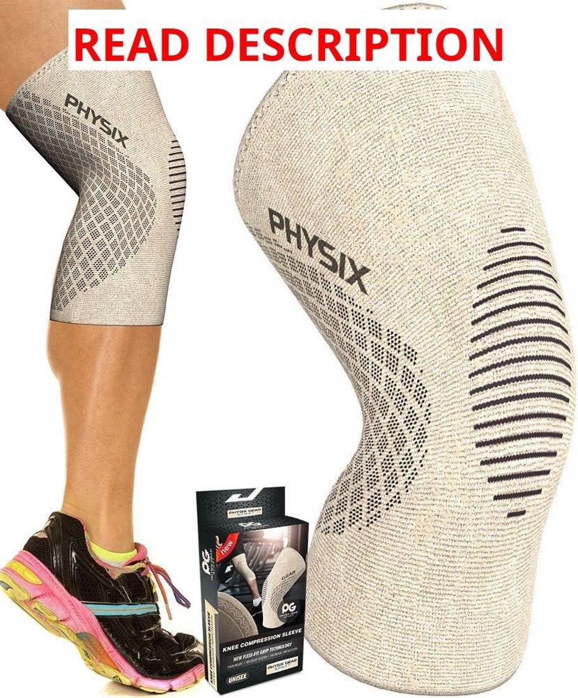 Physix Gear Knee Compression Sleeve for Men