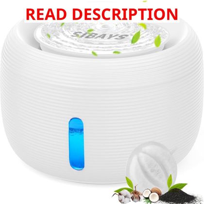 SIBAYS 3.5L Cat Water Fountain 118oz White