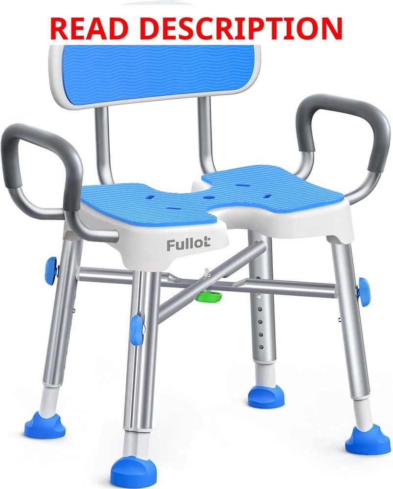 FULLOT H-Shaped Shower Chair 500 lbs
