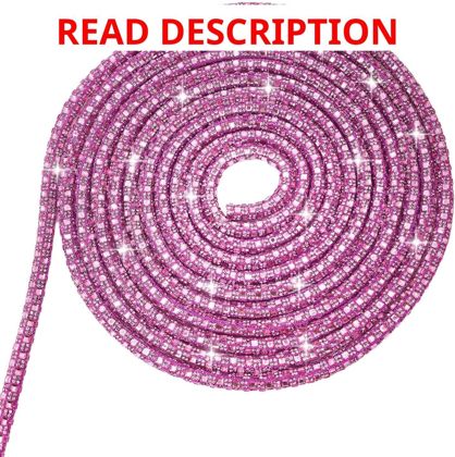 7mm Rose Rhinestone Rope for Lanyard