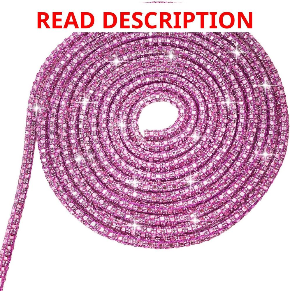 7mm Rose Rhinestone Rope for Lanyard