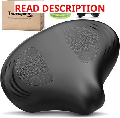 Noseless Wide Bike Seat for Peloton & Ebike