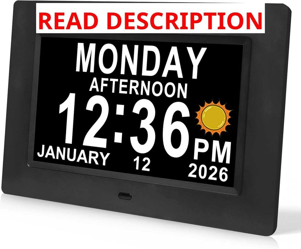Jaihonda Senior Dementia Clock 15 Alarms