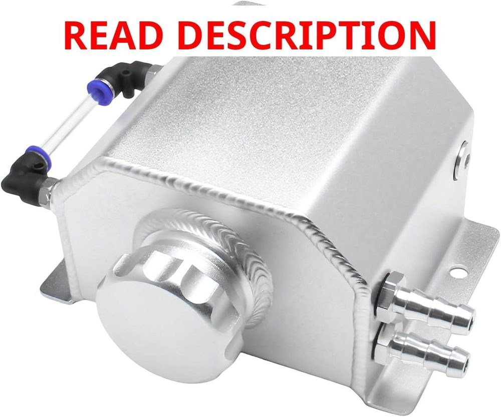 1L Aluminum Coolant Overflow Tank (Silver)