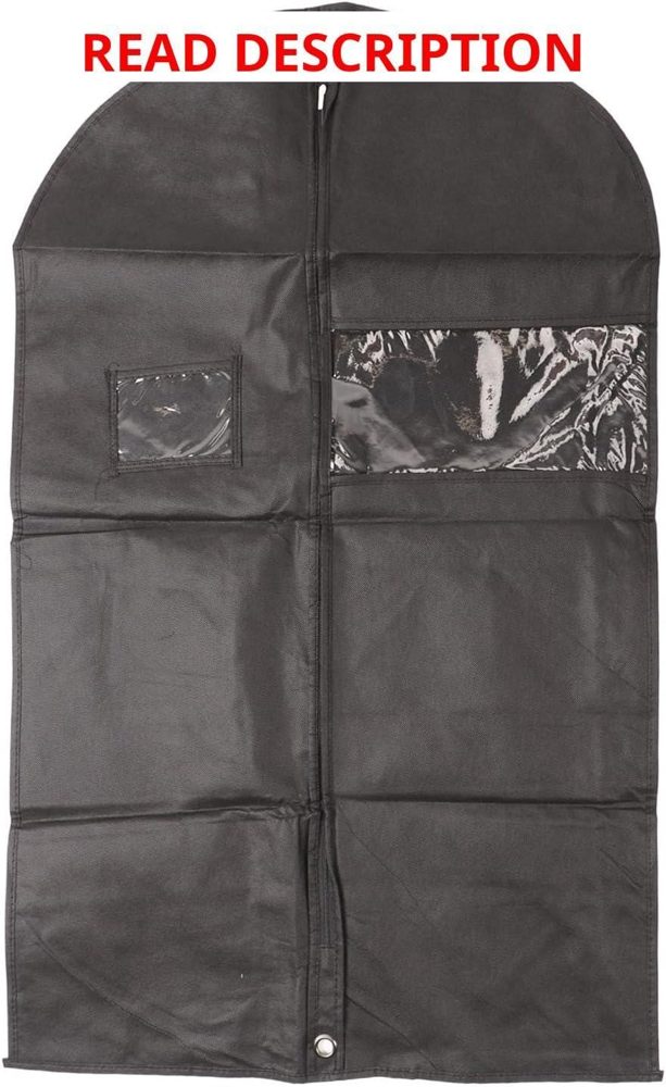 4 Pack Garment Bags Black Dress Covers
