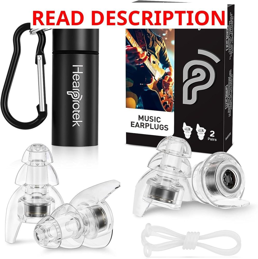 Hearprotek Concert Ear Plugs 2 Pairs