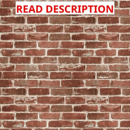 Hopeak Red Brick Wallpaper 17.5x118"