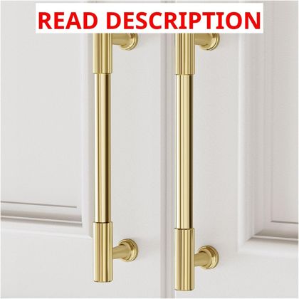 VEHCIL 5" Brushed Gold Cabinet Handles (20)
