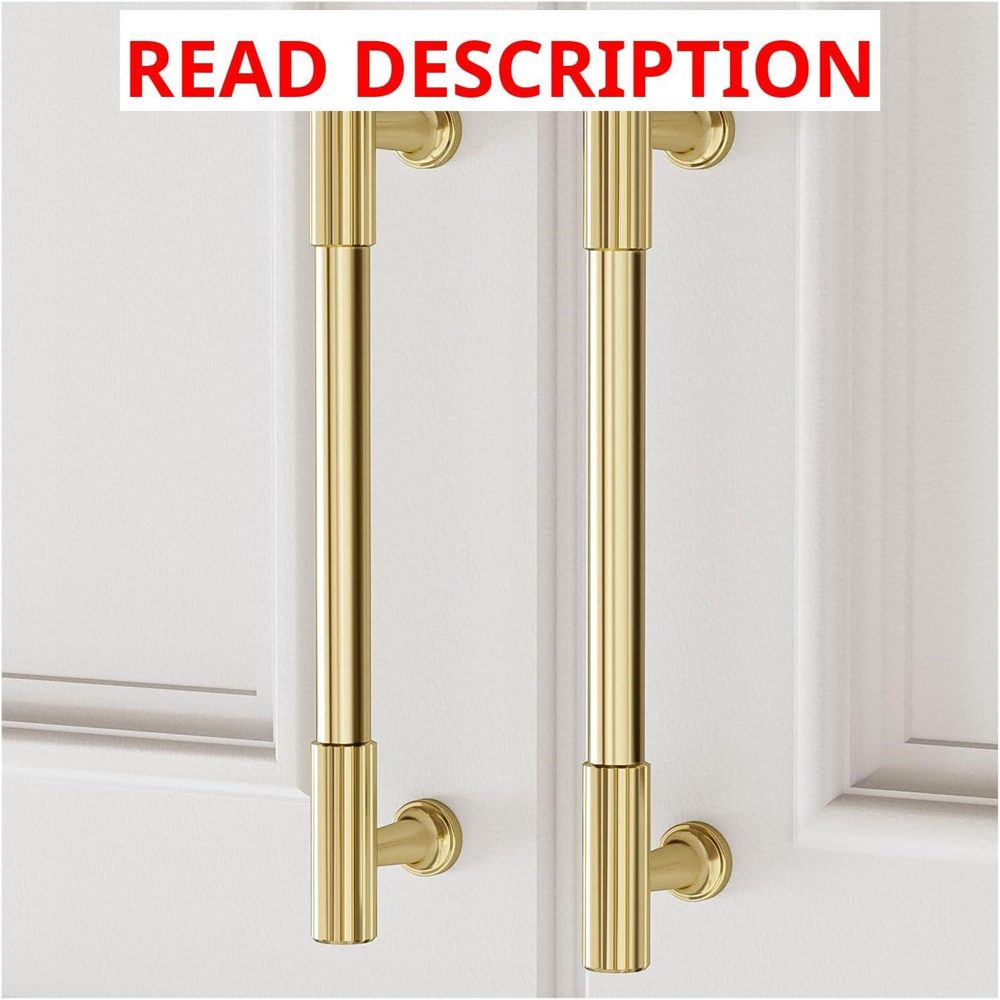 VEHCIL 5" Brushed Gold Cabinet Handles (20)