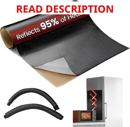 Aluminum Adhesive Heat Shield Wrap 24x12in