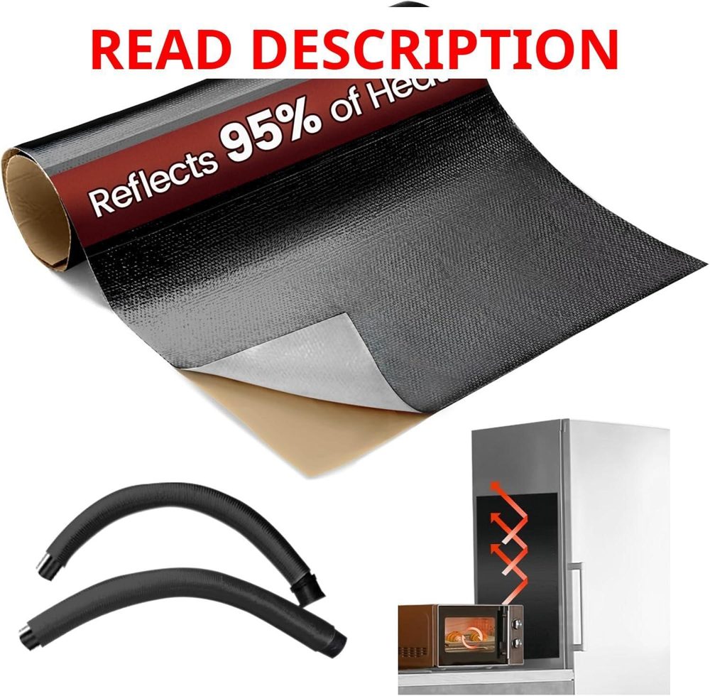 Aluminum Adhesive Heat Shield Wrap 24x12in