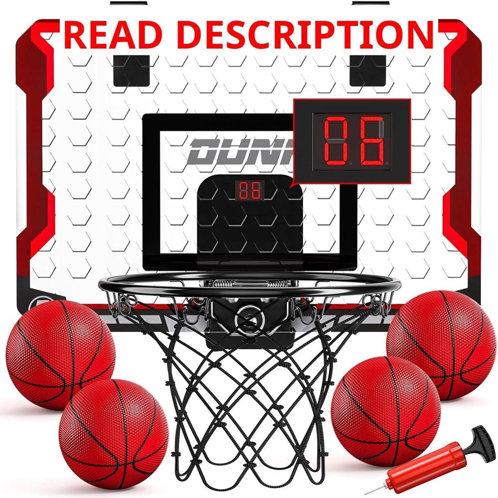 TEMI Indoor Mini Basketball Hoop for Kids