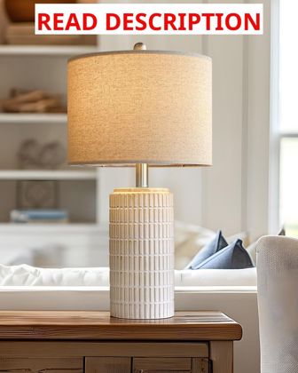 PoKat 23' Bedside Table Lamp for Bedroom
