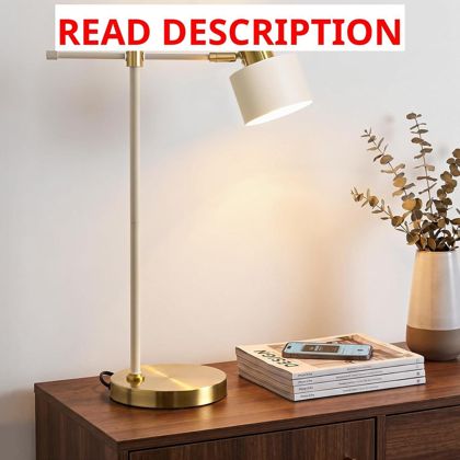 OYEARS Desk Lamp 22.2" LED Cream-Gold
