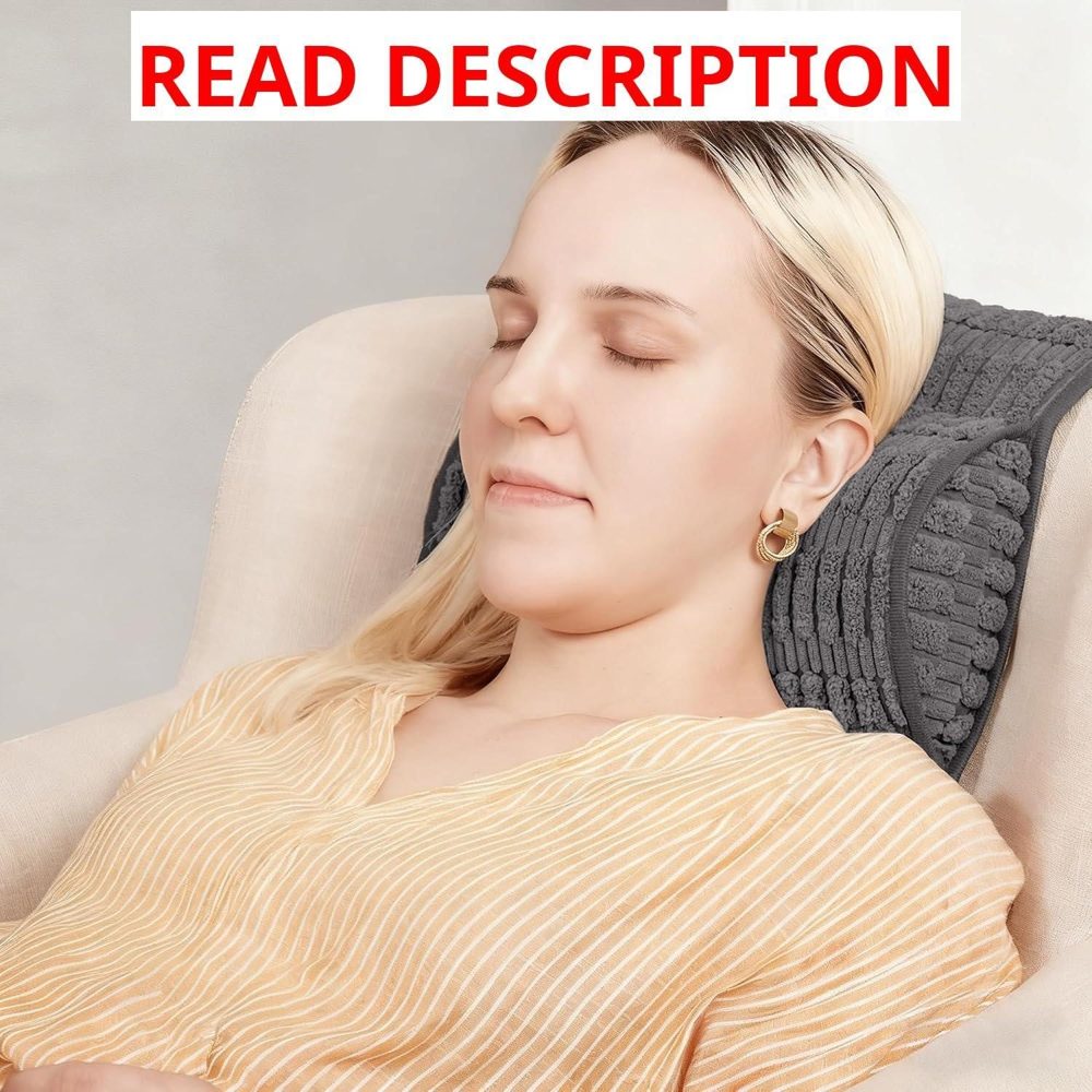 WdFour Neckroll Pillow for Neck (Gray)