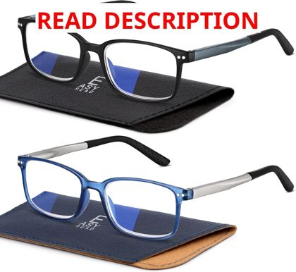 EASY READ 2 Pairs Sporty Reading Glasses Men