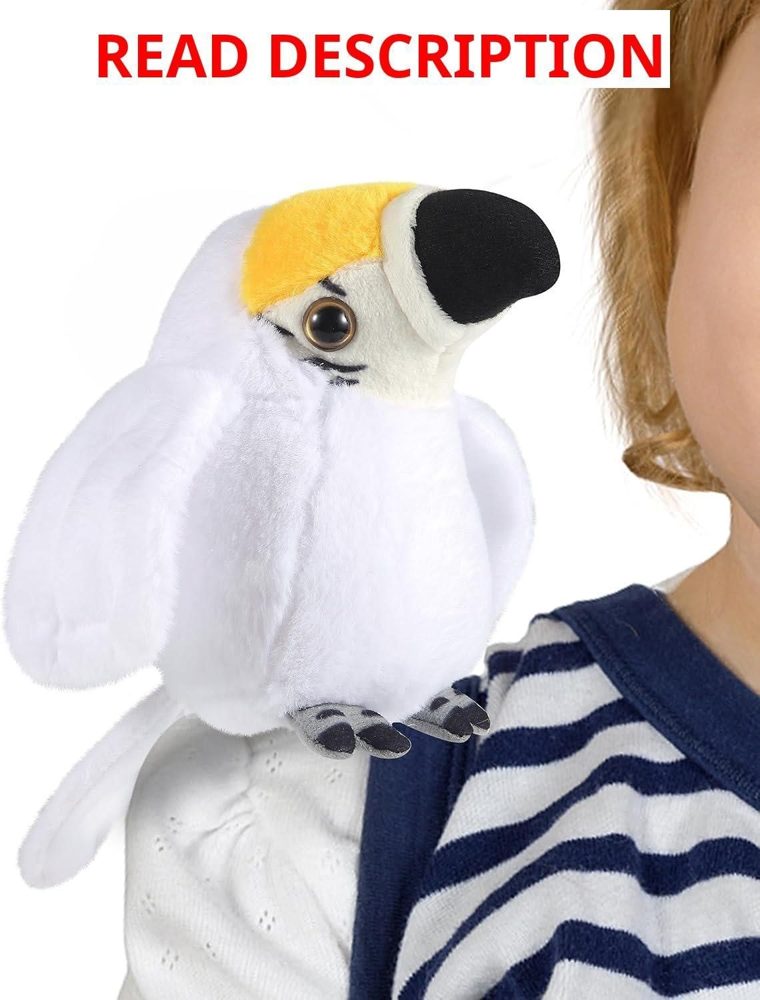 Roicaholy Shoulder Plush Parrot Magnet