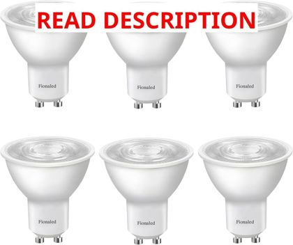 GU10 Dimmable LED Bulbs 5W MR16 6-Pack