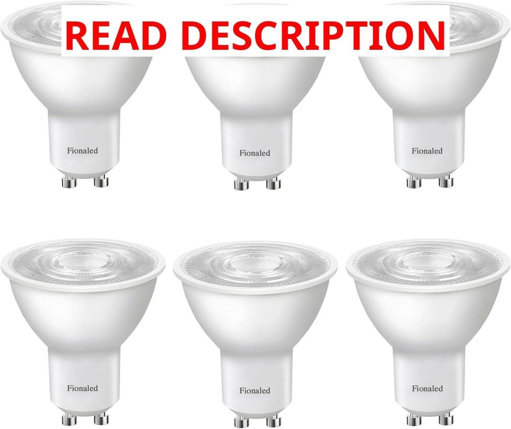 GU10 Dimmable LED Bulbs 5W MR16 6-Pack