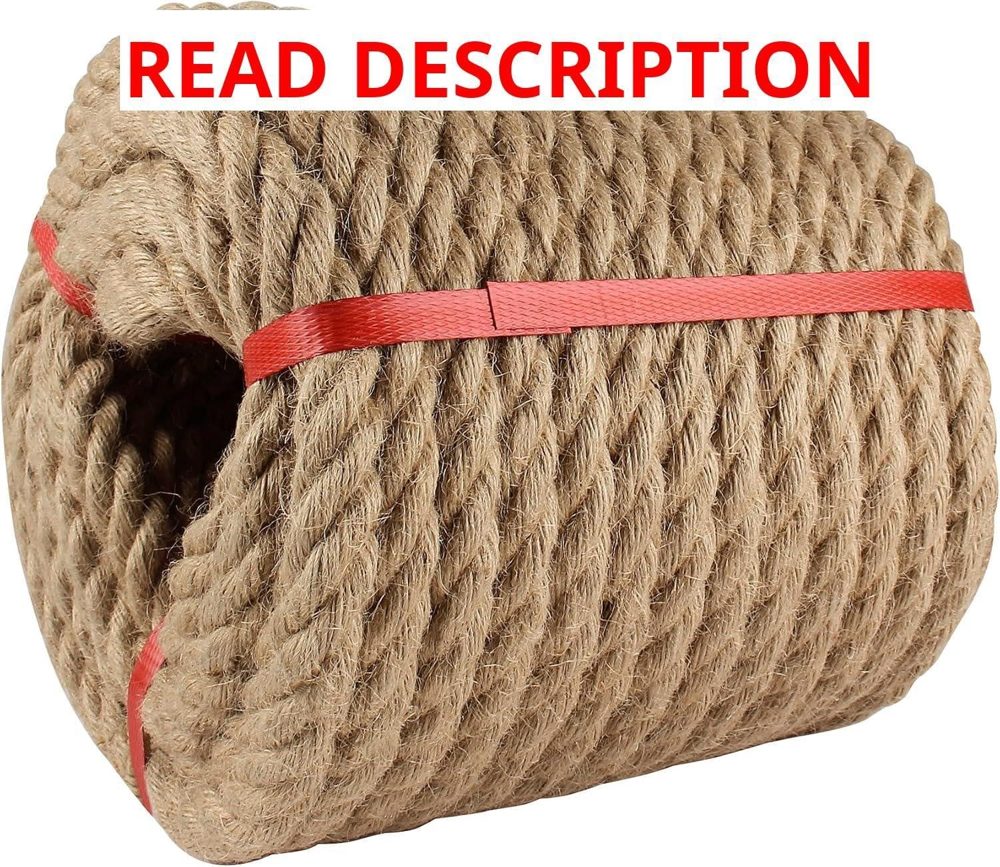 Manila Rope 3/4in x 50ft Natural Hemp Rope