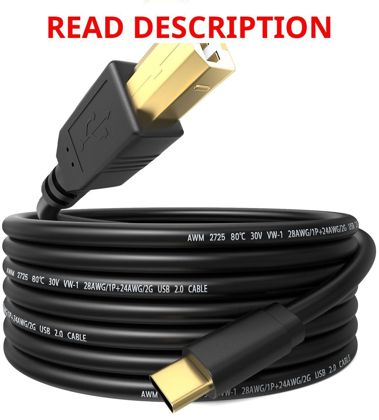 USB Printer Cable for HP Canon Brother Epson