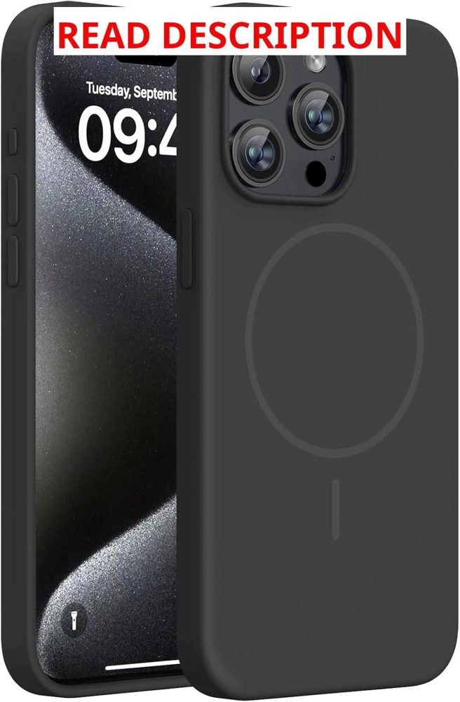 Miracase iPhone 15 Pro Max Case Black