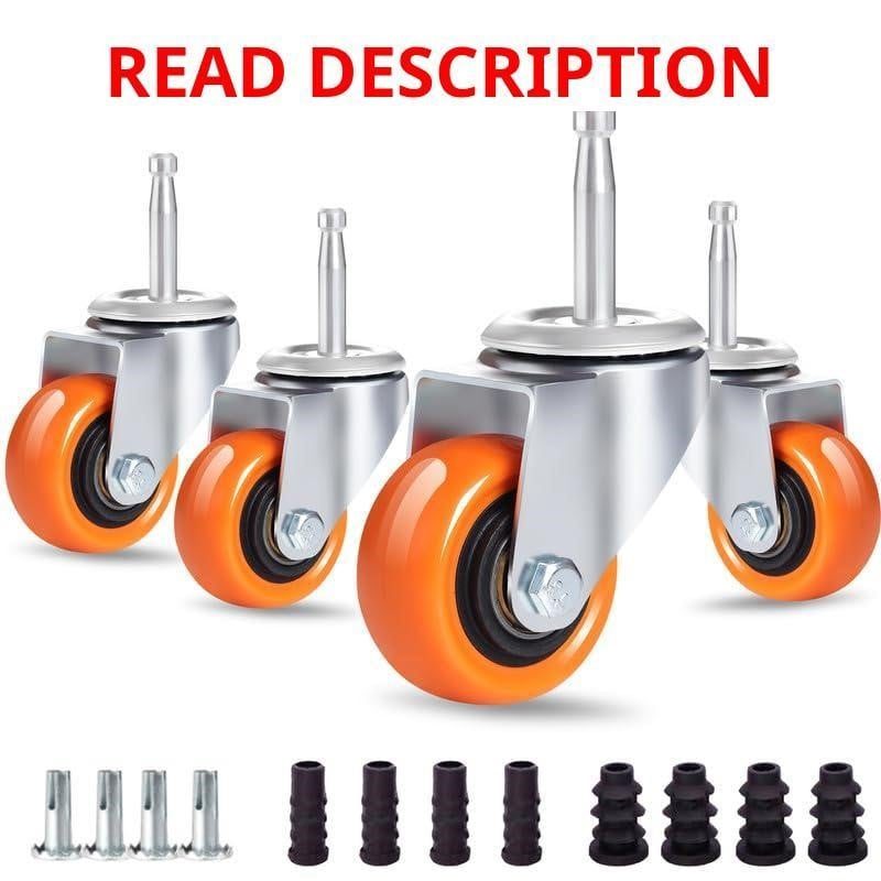 Enyke Vac Casters Set of 4 2" Stem 360