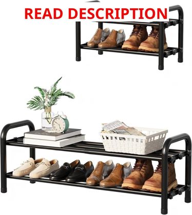 2-Tier Expandable Shoe Rack Organizer