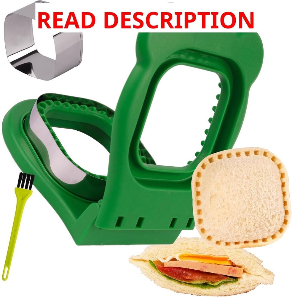 Uncrustables Sandwich Maker Cutter Green