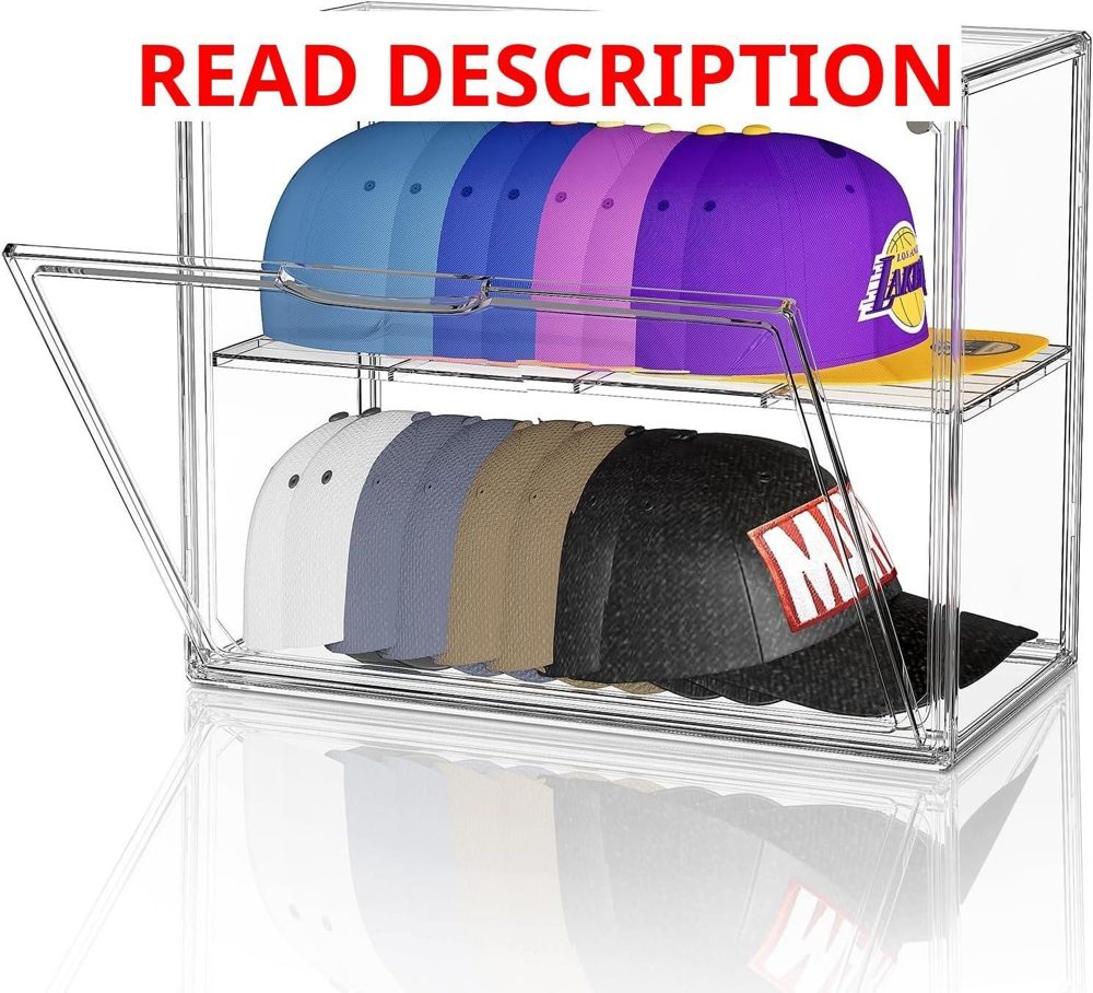 Clear Hat Box Storage Cap Organizer 1 Pack