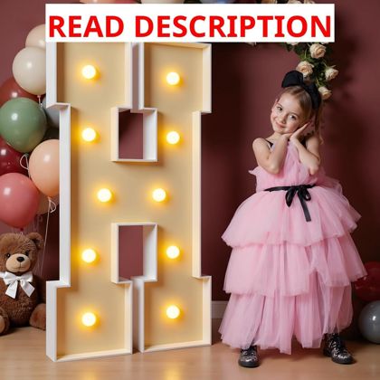 Imprsv 4FT Marquee Letters Light Up H Sign