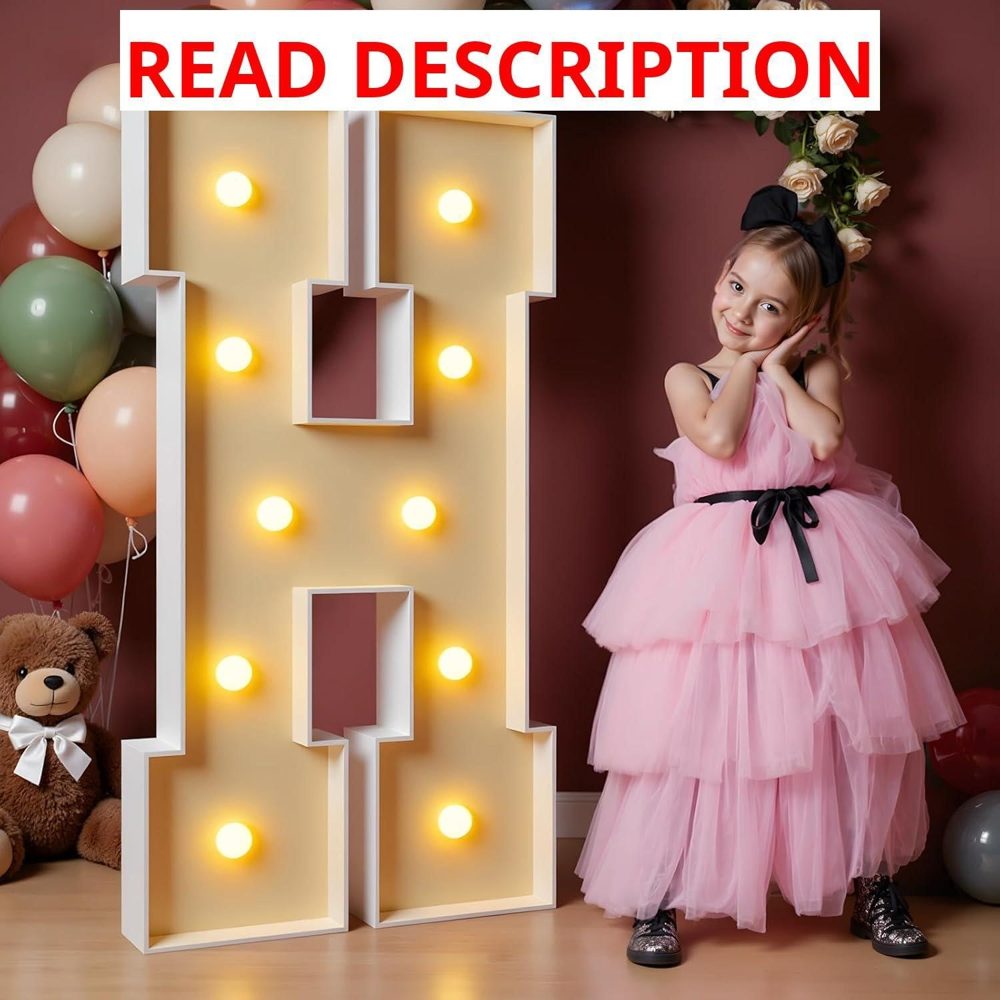 Imprsv 4FT Marquee Letters Light Up H Sign