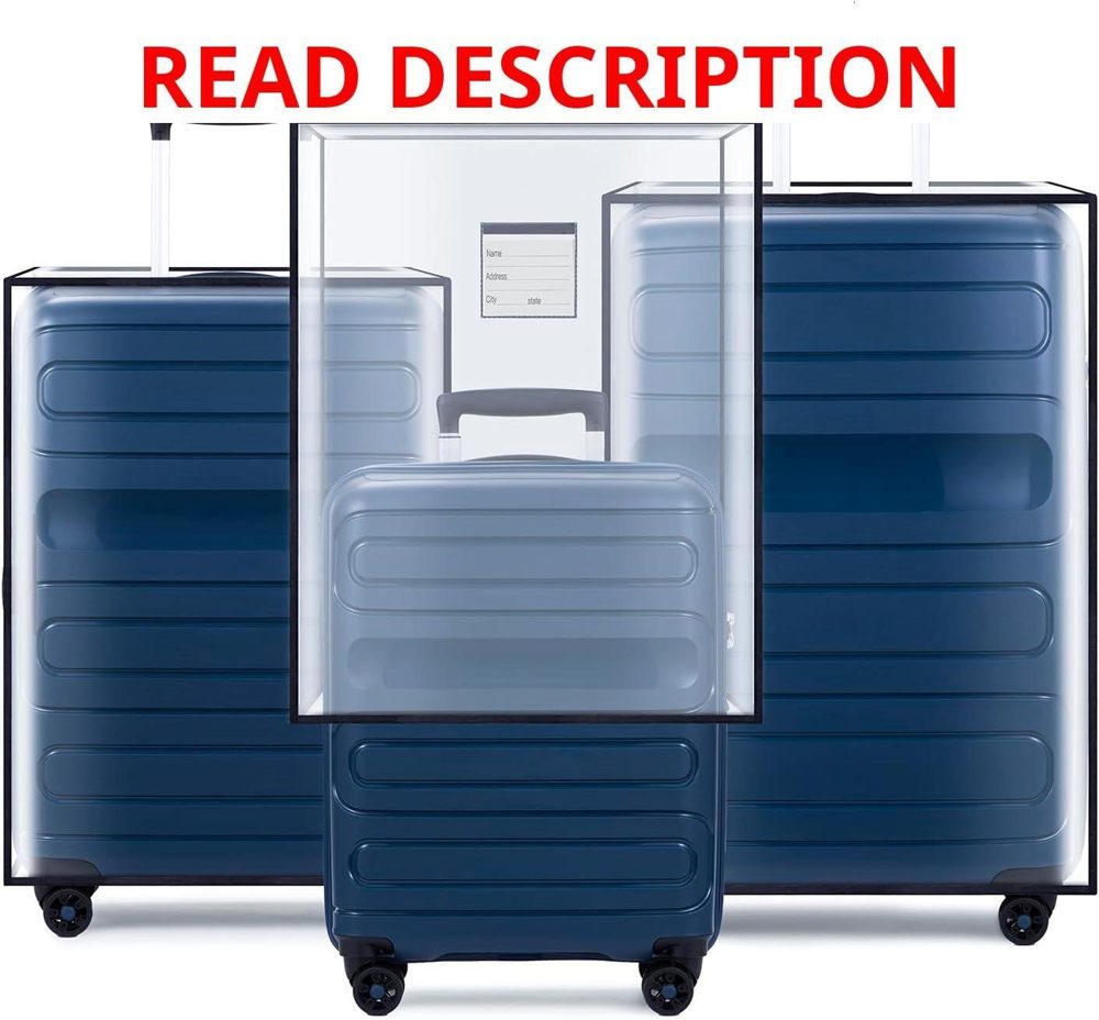 PVC Luggage Covers 20"-28" (3pc)