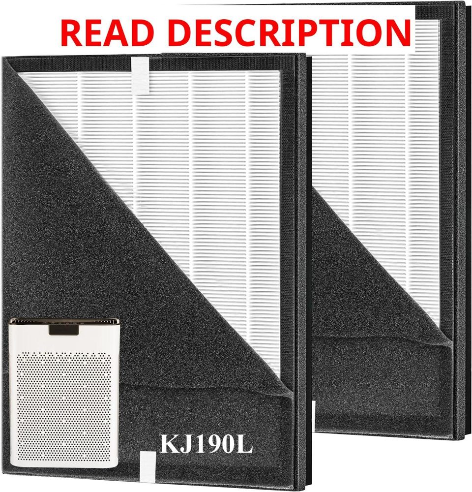 2 Pack KJ190L Filter for MOOKA KJ190L Purifier