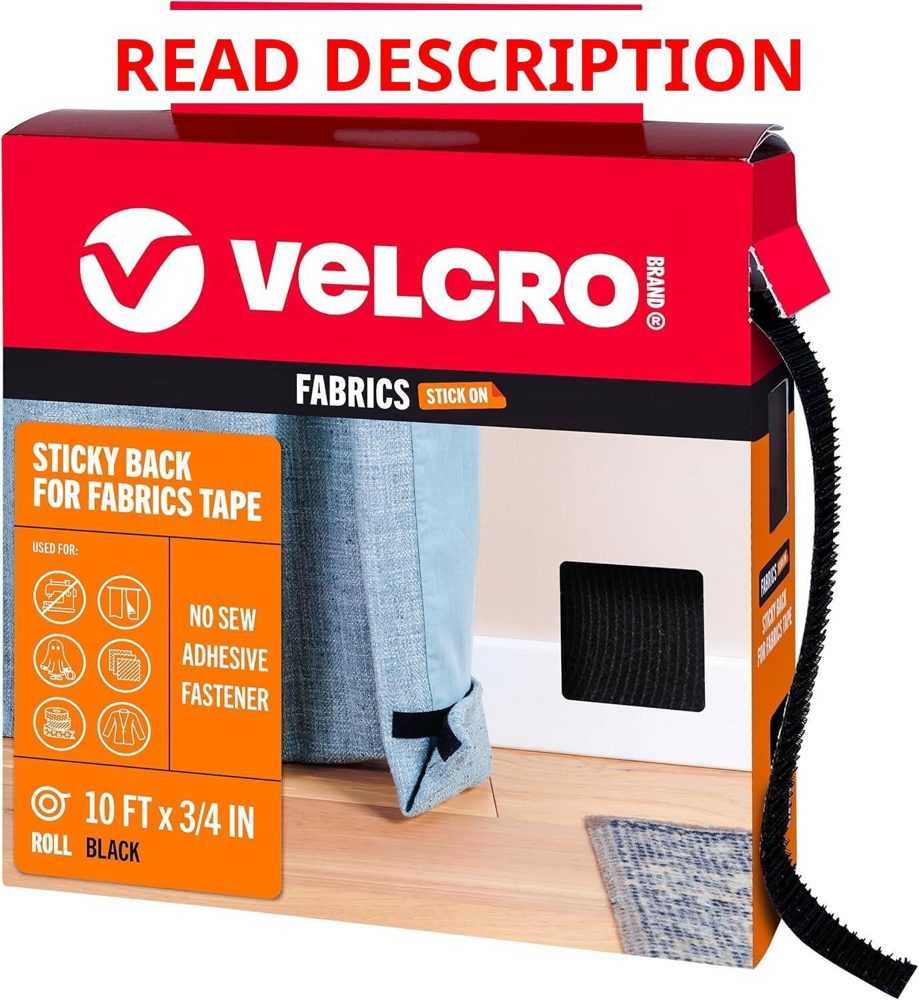 VELCRO Sticky Back for Fabrics 10 Ft Tape