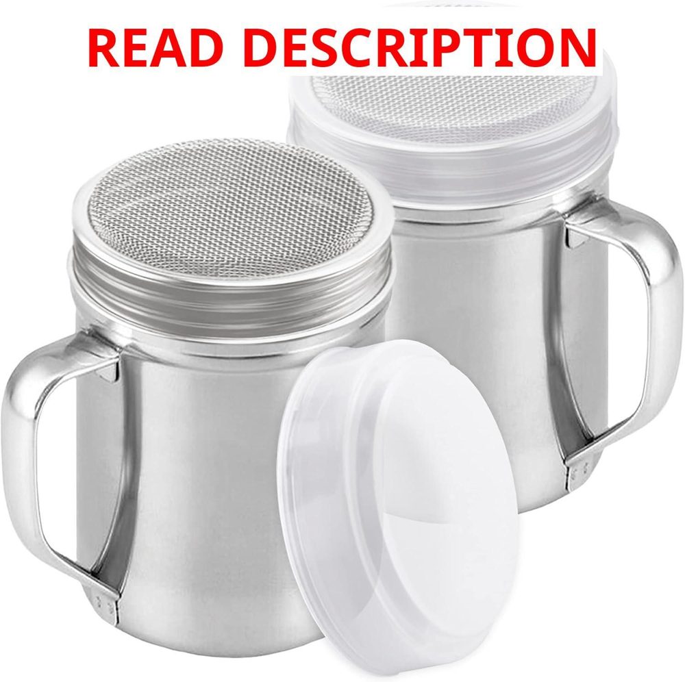 Cusinium Sugar Shaker 2x6oz Fine Mesh