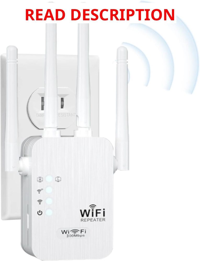 WiFi Extender 2.4GHz Repeater Milky White