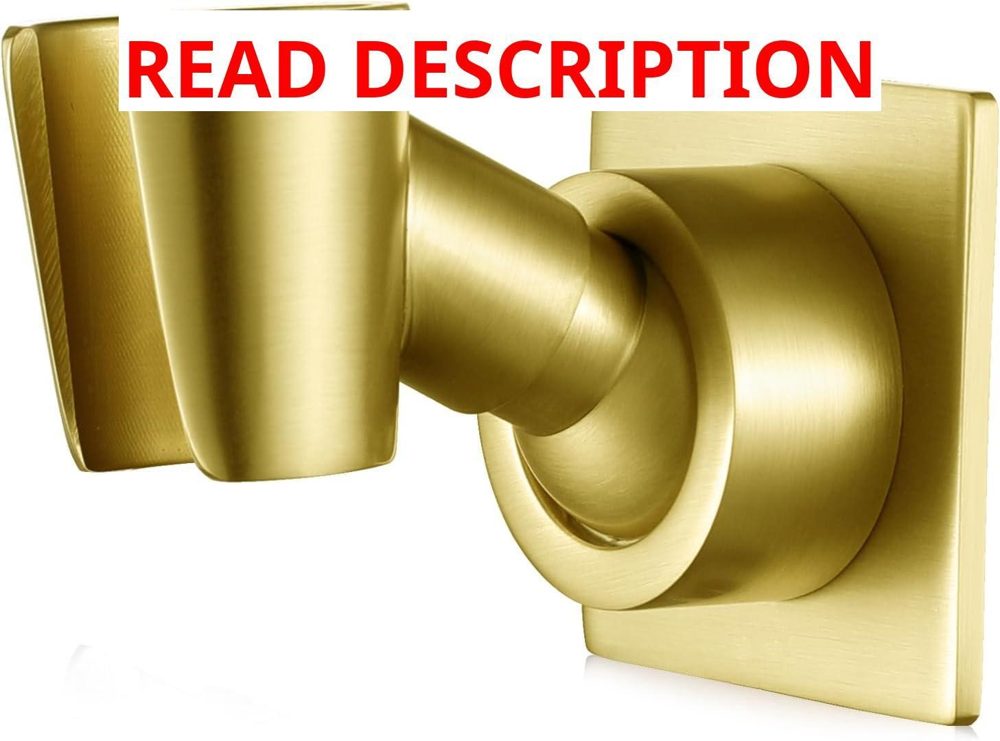 Shower Head Holder Wall Mount Brushed Brass