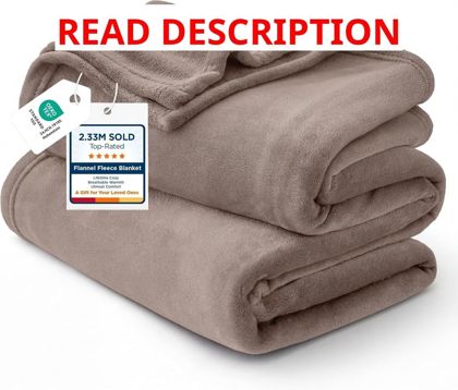 Bedsure GentleSoft Fleece Blanket Twin 60x80