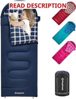 KingCamp 45 F Kids Sleeping Bag Flannel 10-12