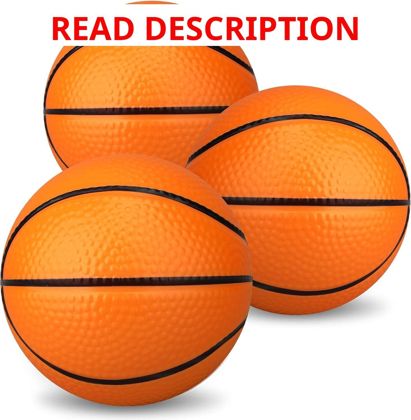 Dilabnba Mini Foam Basketballs 3-Pack 5" Soft
