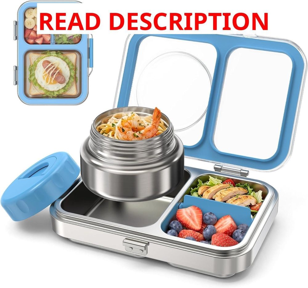 Kids Stainless Bento Box - Insulated Blue