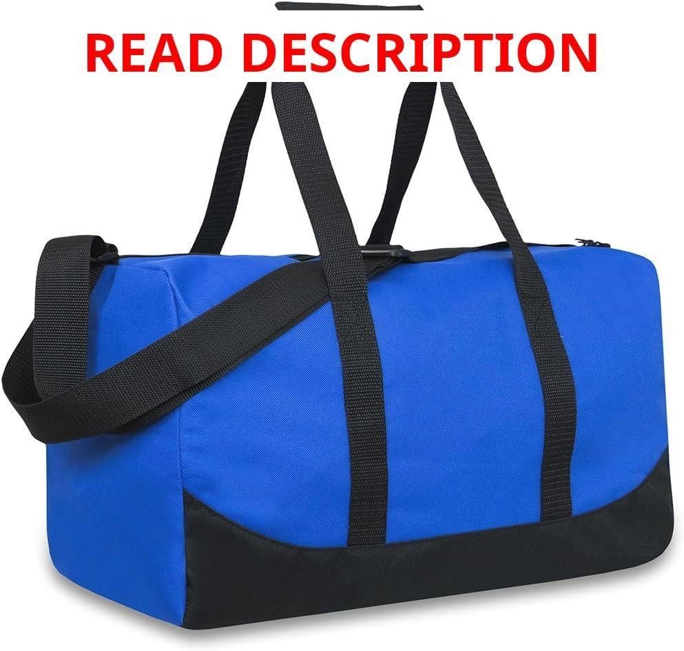 Canvas Duffle Bag 30L 17" Weekender Tote Blue