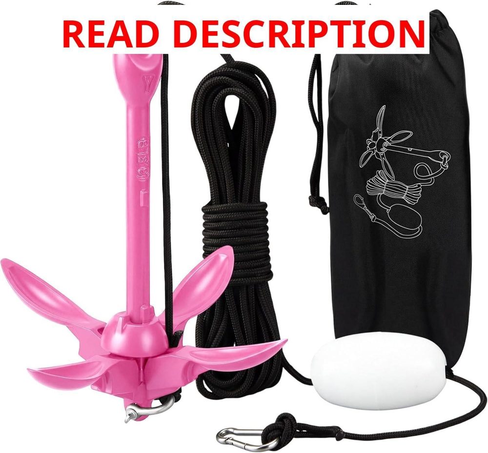 MorningRo Folding Grapnel Anchor Kit 40ft