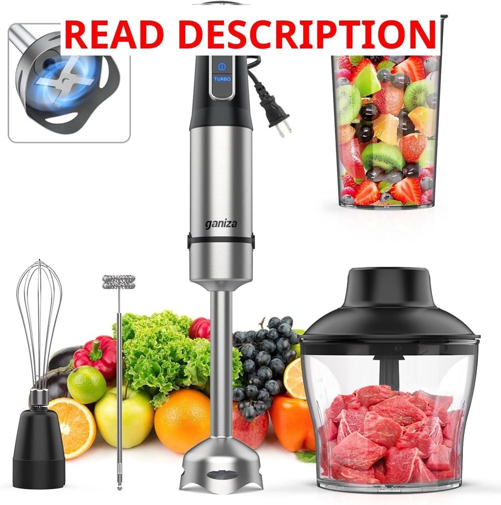Ganiza Immersion Blender 5 in 1 1000W