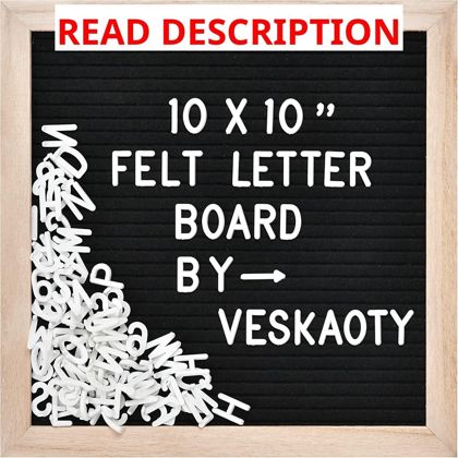 Veskaoty Felt Letter Board 294 Letters