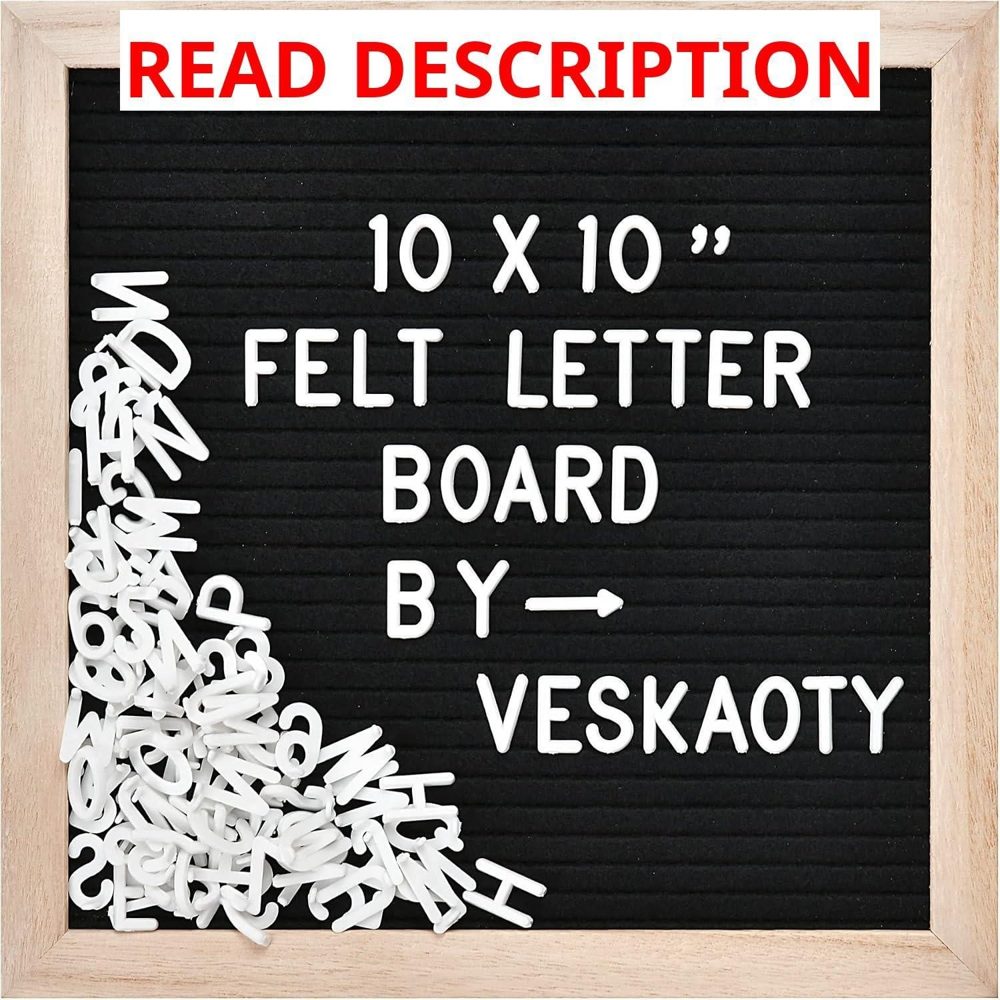 Veskaoty Felt Letter Board 294 Letters