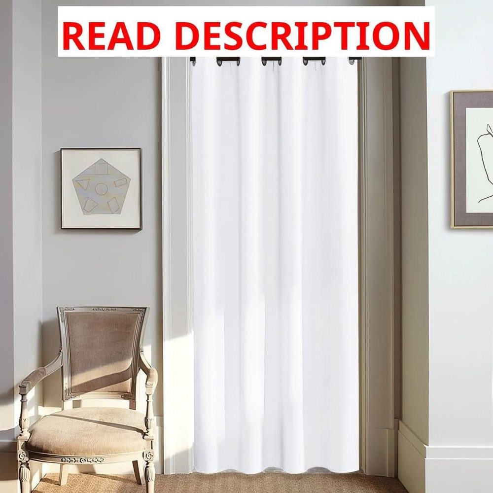 NICETOWN White Doorway Curtains 80in