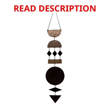 Geometric Metal Hanging Wall D cor 39.75 in. H